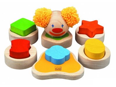 Пирамидка «Клоун», Plan Toys